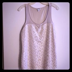 Express lace tank top